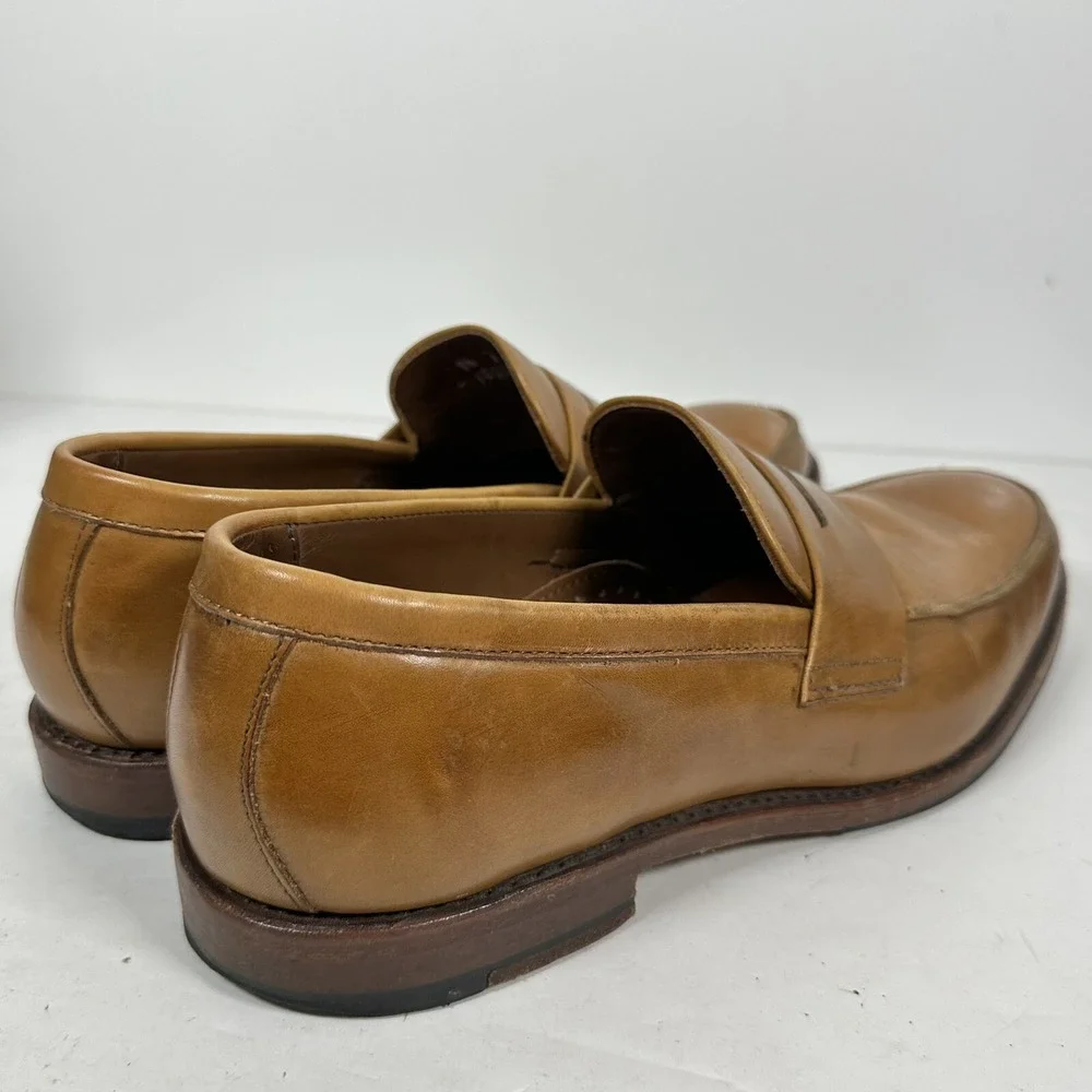 Brooks Brothers Brown Leather Penny Loafers Dress Shoes Mens Size 9.5 D USA Made